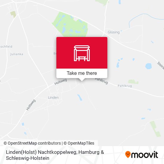 Linden(Holst) Nachtkoppelweg map