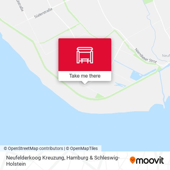 Neufelderkoog Kreuzung map