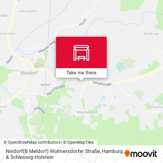 Nindorf(B Meldorf) Wolmersdorfer Straße map