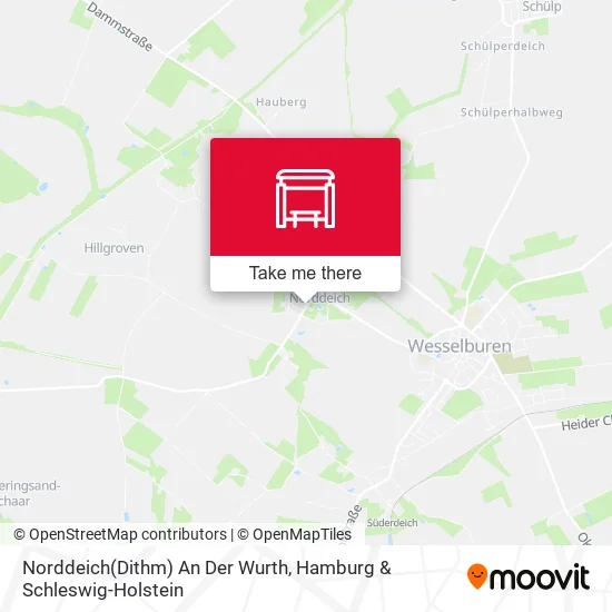 Карта Norddeich(Dithm) An Der Wurth