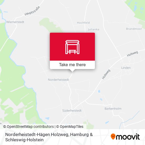 Norderheistedt-Hägen Holzweg map