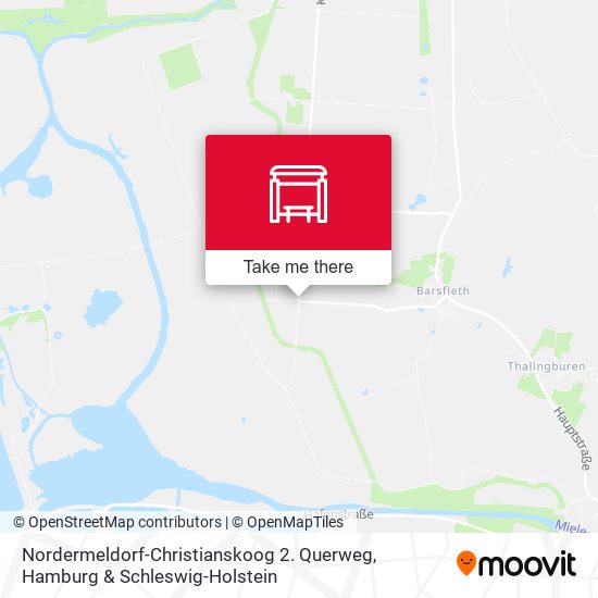 Nordermeldorf-Christianskoog 2. Querweg map