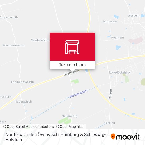 Norderwöhrden Överwisch map