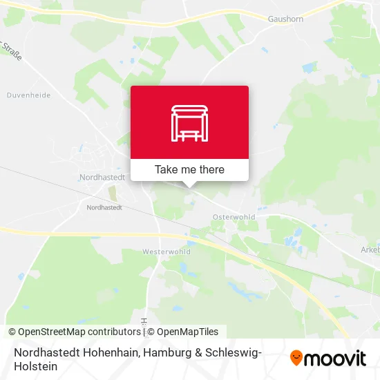 Карта Nordhastedt Hohenhain