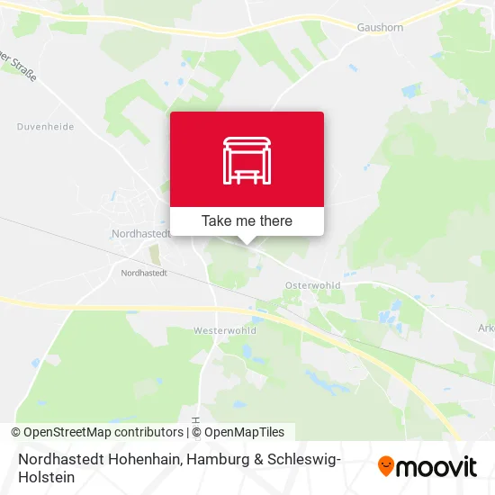 Карта Nordhastedt Hohenhain