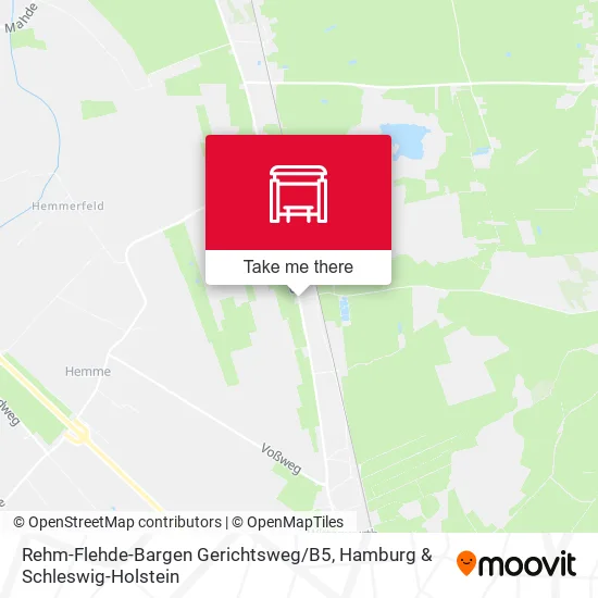 Карта Rehm-Flehde-Bargen Gerichtsweg / B5