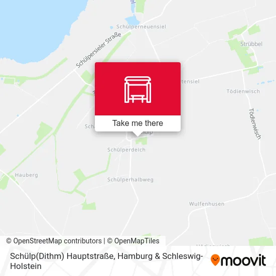 Карта Schülp(Dithm) Hauptstraße