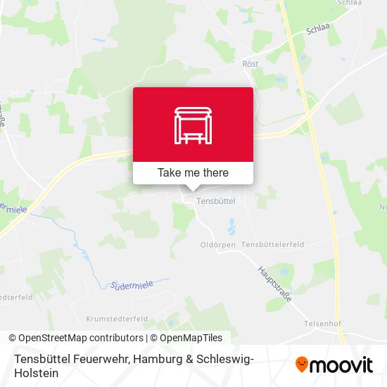 Tensbüttel Feuerwehr map