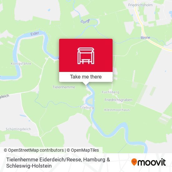Tielenhemme Eiderdeich/Reese map