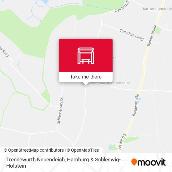 Trennewurth Neuendeich map