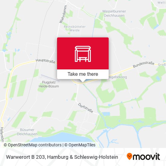 Warwerort B 203 map