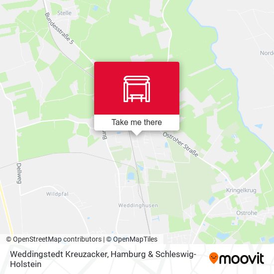 Weddingstedt Kreuzacker map