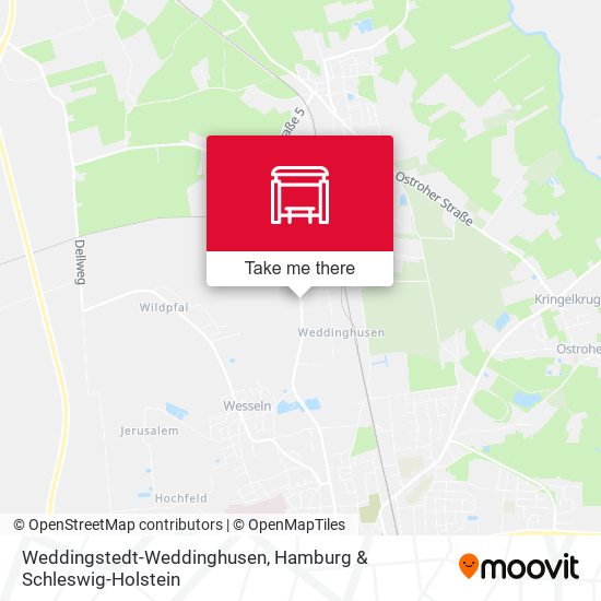 Weddingstedt-Weddinghusen map