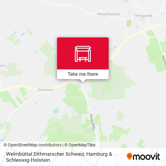 Карта Welmbüttel Dithmarscher Schweiz