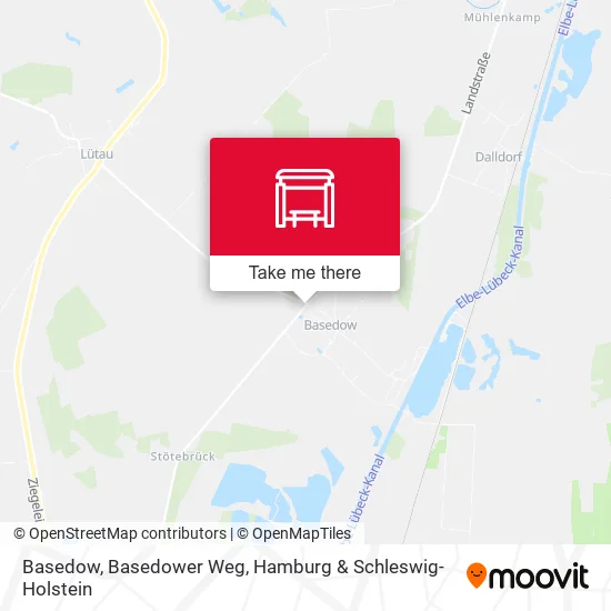 Карта Basedow, Basedower Weg