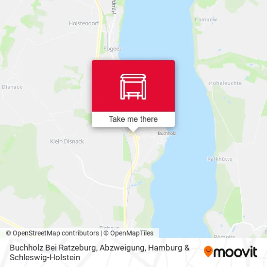 Карта Buchholz Bei Ratzeburg, Abzweigung