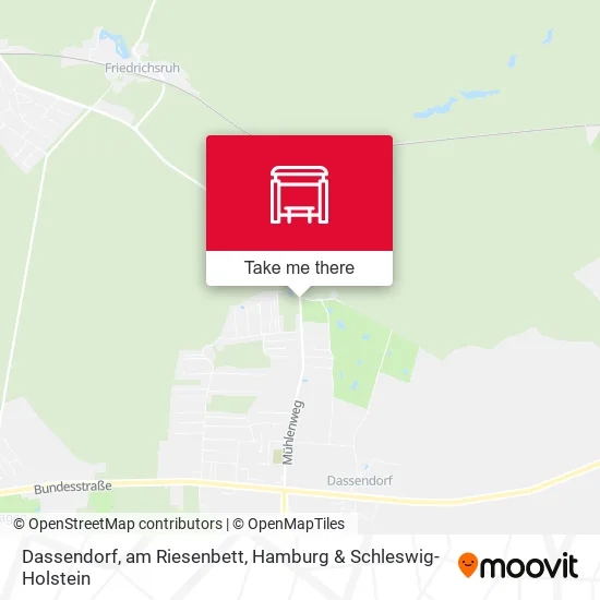 Карта Dassendorf, am Riesenbett