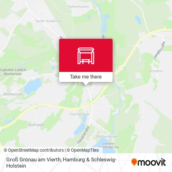 Groß Grönau am Vierth map