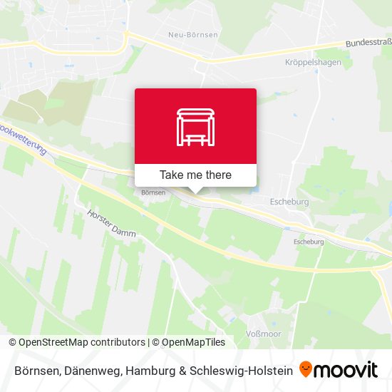 Börnsen, Dänenweg map