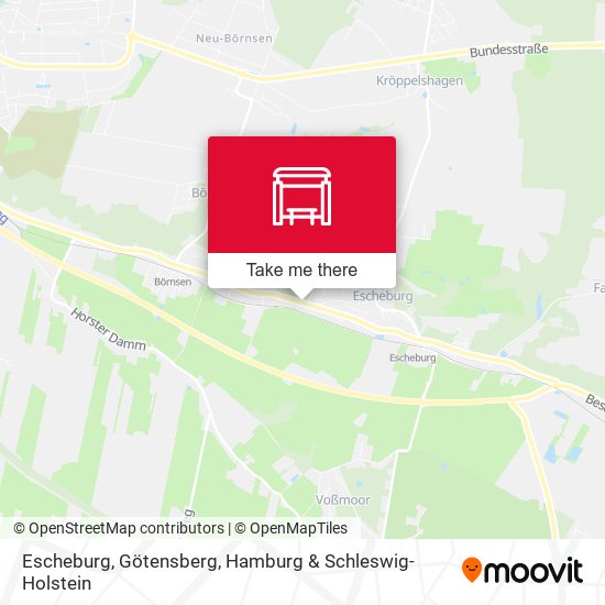Escheburg, Götensberg map