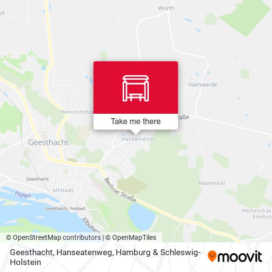 Geesthacht, Hanseatenweg map