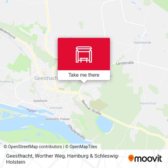 Geesthacht, Worther Weg map