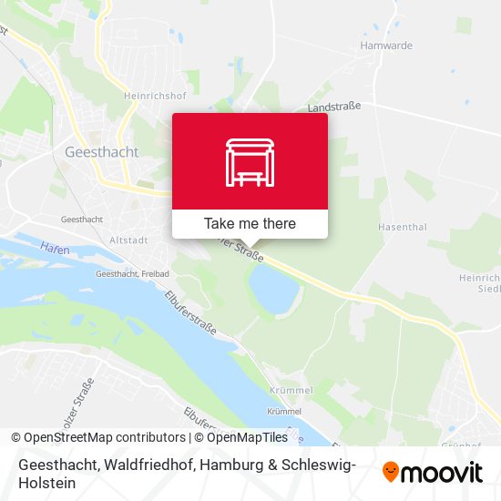 Geesthacht, Waldfriedhof map