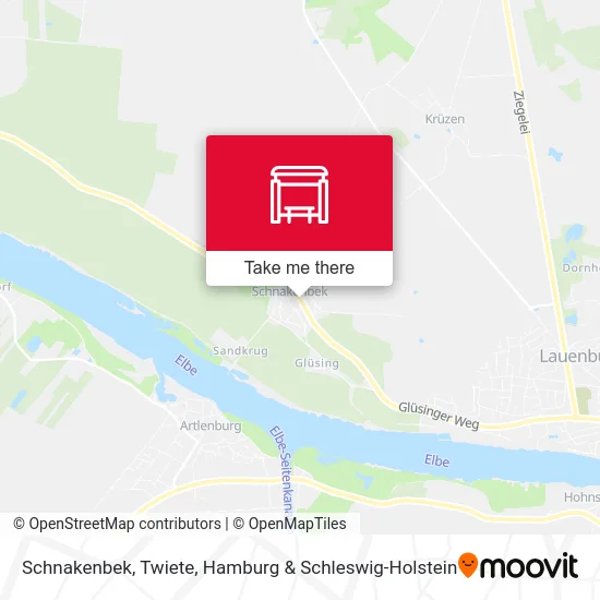 Карта Schnakenbek, Twiete