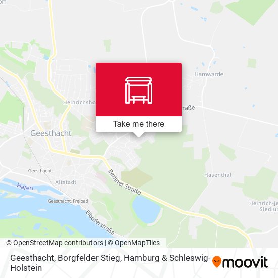 Geesthacht, Borgfelder Stieg map