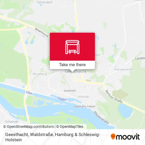 Карта Geesthacht, Waldstraße