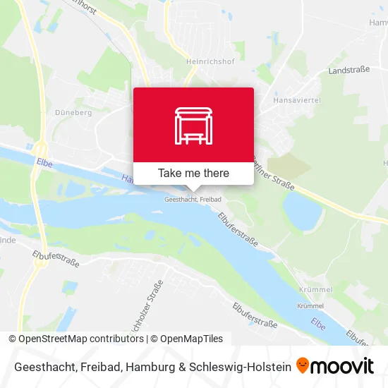 Карта Geesthacht, Freibad