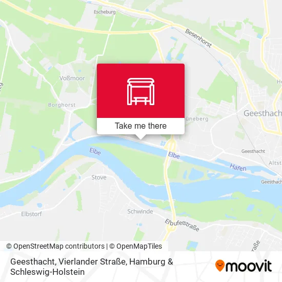 Карта Geesthacht, Vierlander Straße