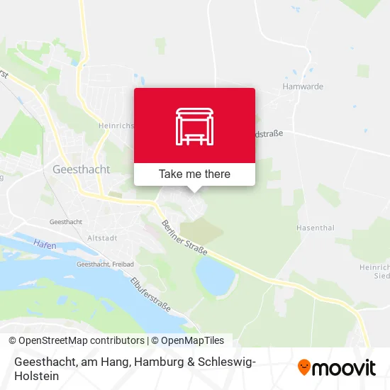 Карта Geesthacht, am Hang