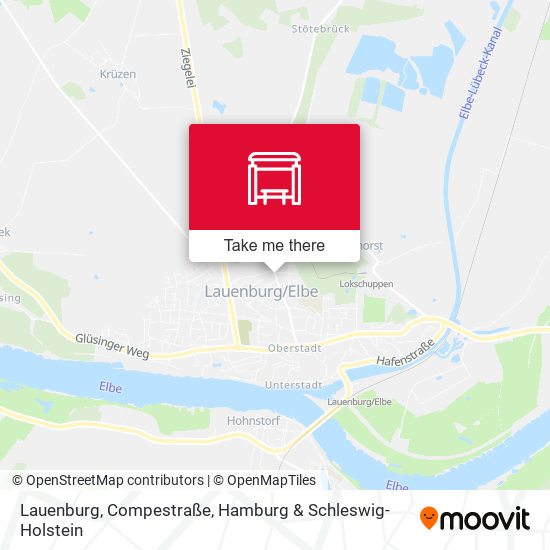 Lauenburg, Compestraße map