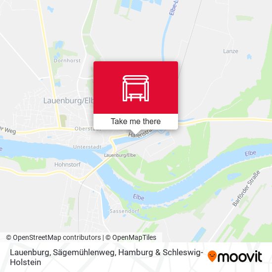 Lauenburg, Sägemühlenweg map