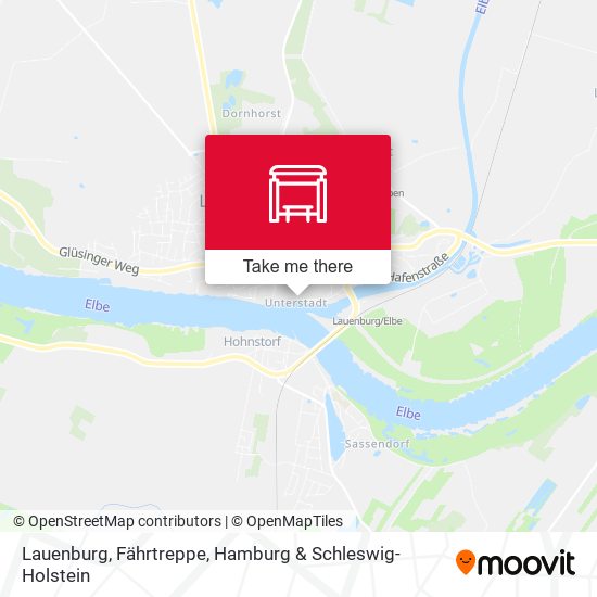 Lauenburg, Fährtreppe map