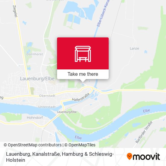 Lauenburg, Kanalstraße map