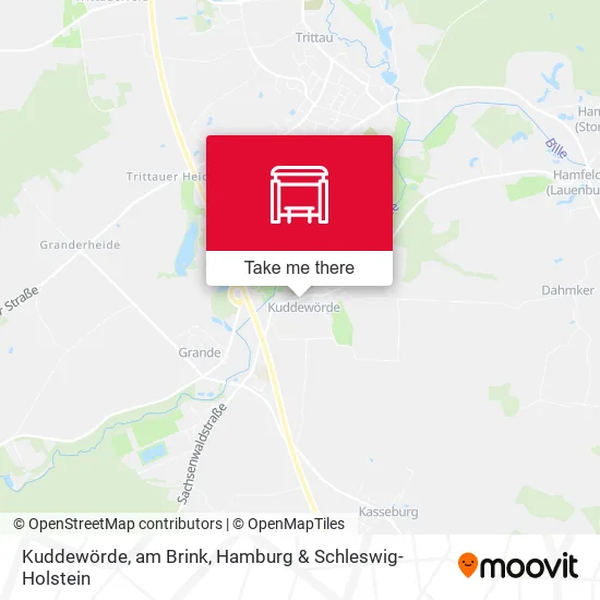 Карта Kuddewörde, am Brink