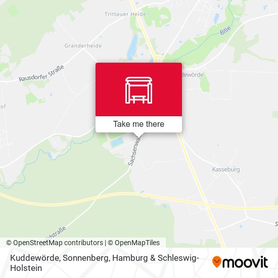 Kuddewörde, Sonnenberg map