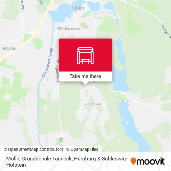 Карта Mölln, Grundschule Tanneck
