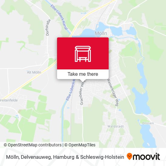 Mölln, Delvenauweg map