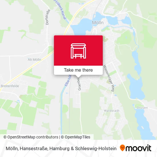 Карта Mölln, Hansestraße