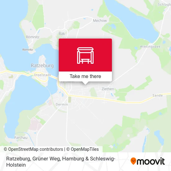 Ratzeburg, Grüner Weg map