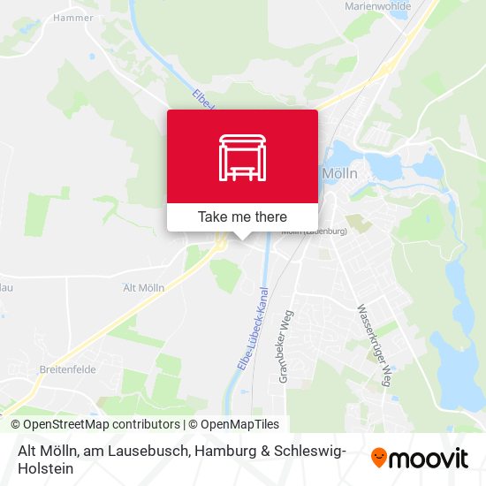 Alt Mölln, am Lausebusch map
