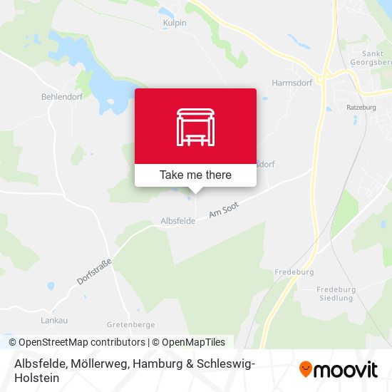 Albsfelde, Möllerweg map