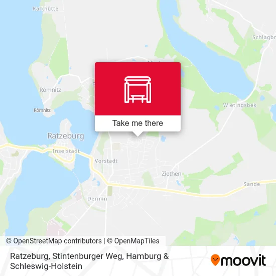 Ratzeburg, Stintenburger Weg map