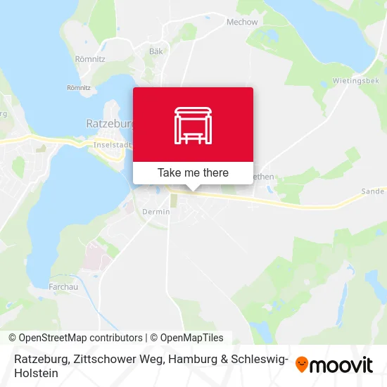 Ratzeburg, Zittschower Weg map