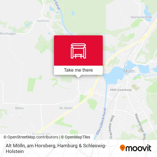 Карта Alt Mölln, am Horsberg