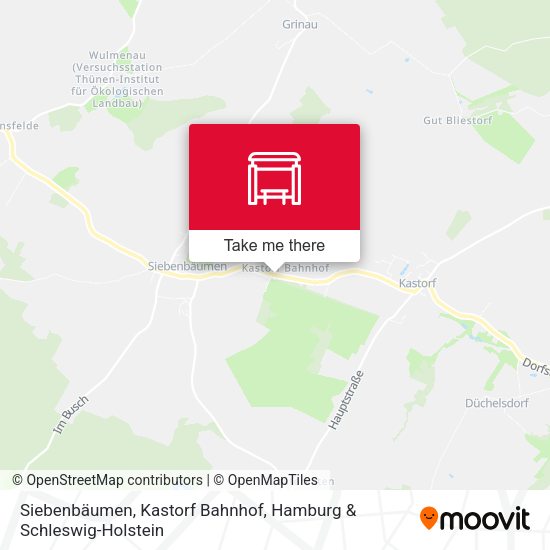 Siebenbäumen, Kastorf Bahnhof map