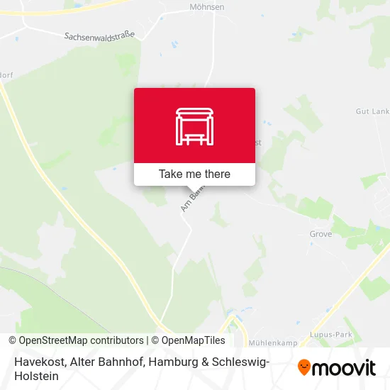 Карта Havekost, Alter Bahnhof